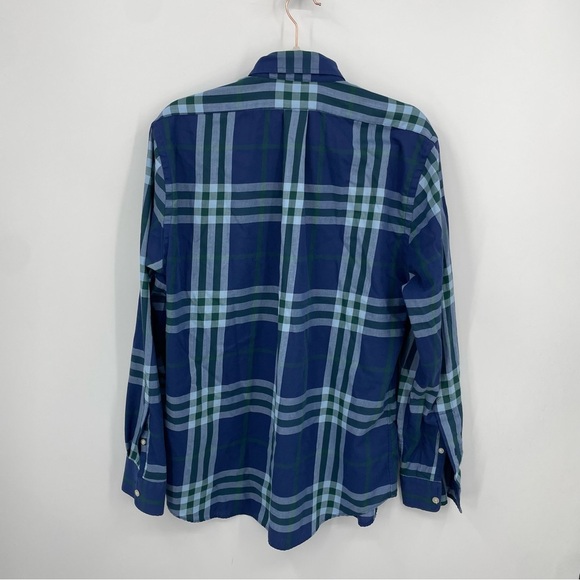 Vineyard Vines Shirt M Slim Fit Mens Performance Crosby Plaid Long Sleeve Blue - Picture 3 of 7